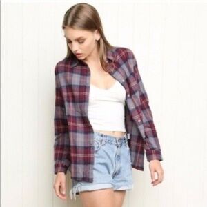 Brandy Melville Plaid Top